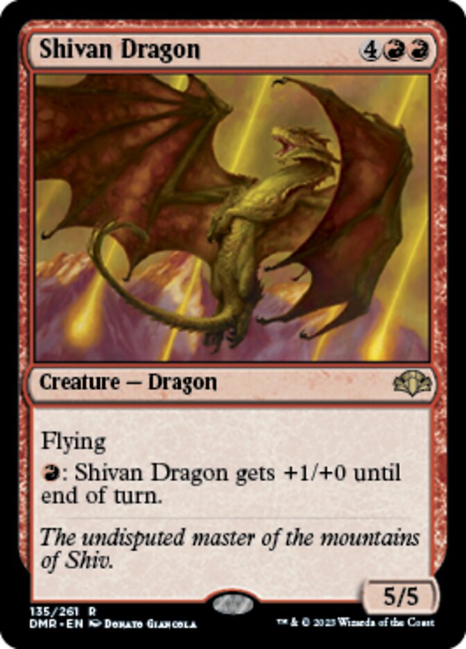 Shivan Dragon [Dominaria Remastered] | Cracking-Singles