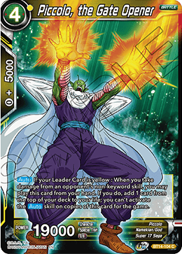 Piccolo, the Gate Opener (BT14-104) [Cross Spirits] | Cracking-Singles