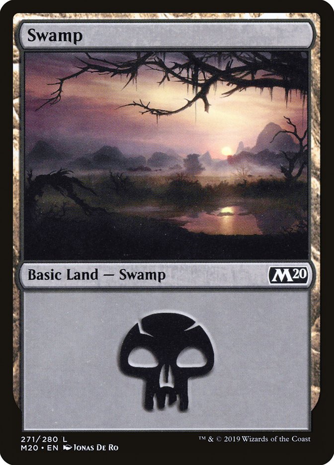 Swamp (#271) [Core Set 2020] | Cracking-Singles