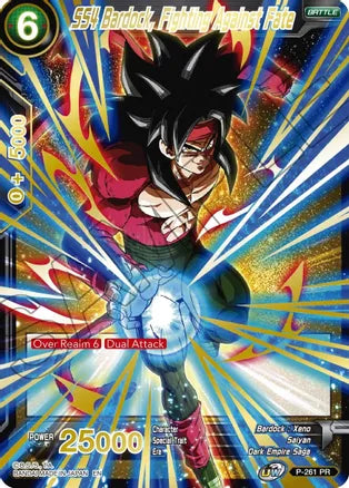 SS4 Bardock, Fighting Against Fate (Gold Stamped) [P-261] | Cracking-Singles