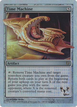 Time Machine (Alternate Foil) [Unhinged] | Cracking-Singles