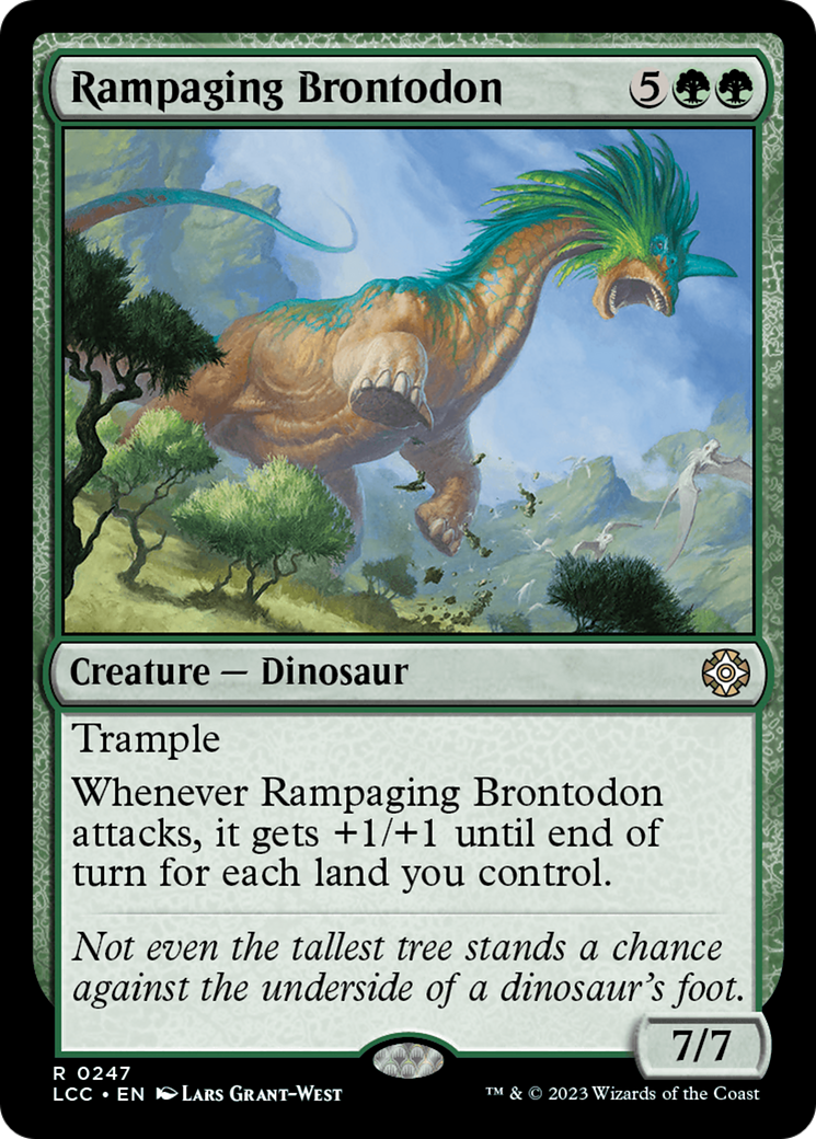 Rampaging Brontodon [The Lost Caverns of Ixalan Commander] | Cracking-Singles