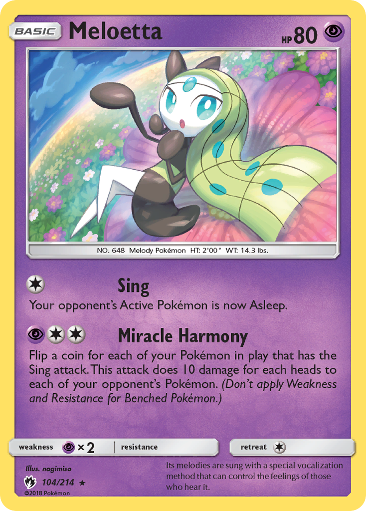 Meloetta (104/214) [Sun & Moon: Lost Thunder] | Cracking-Singles