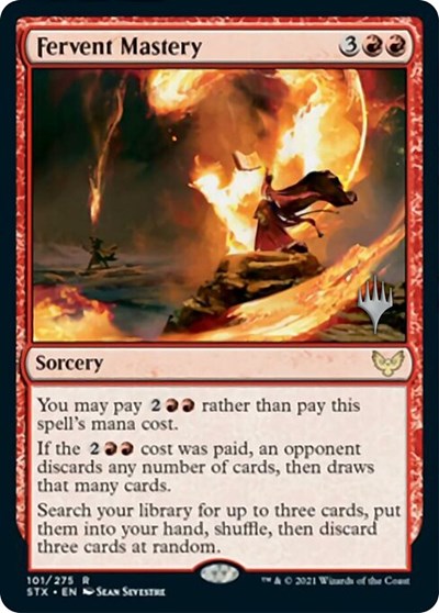 Fervent Mastery (Promo Pack) [Strixhaven: School of Mages Promos] | Cracking-Singles