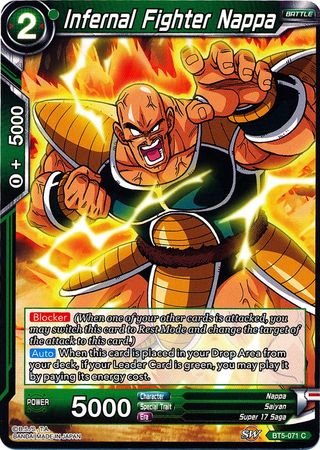 Infernal Fighter Nappa (BT5-071) [Miraculous Revival] | Cracking-Singles