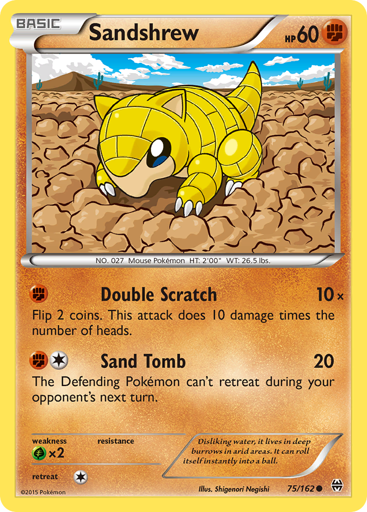 Sandshrew (75/162) [XY: BREAKthrough] | Cracking-Singles