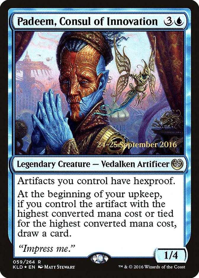 Padeem, Consul of Innovation  [Kaladesh Prerelease Promos] | Cracking-Singles