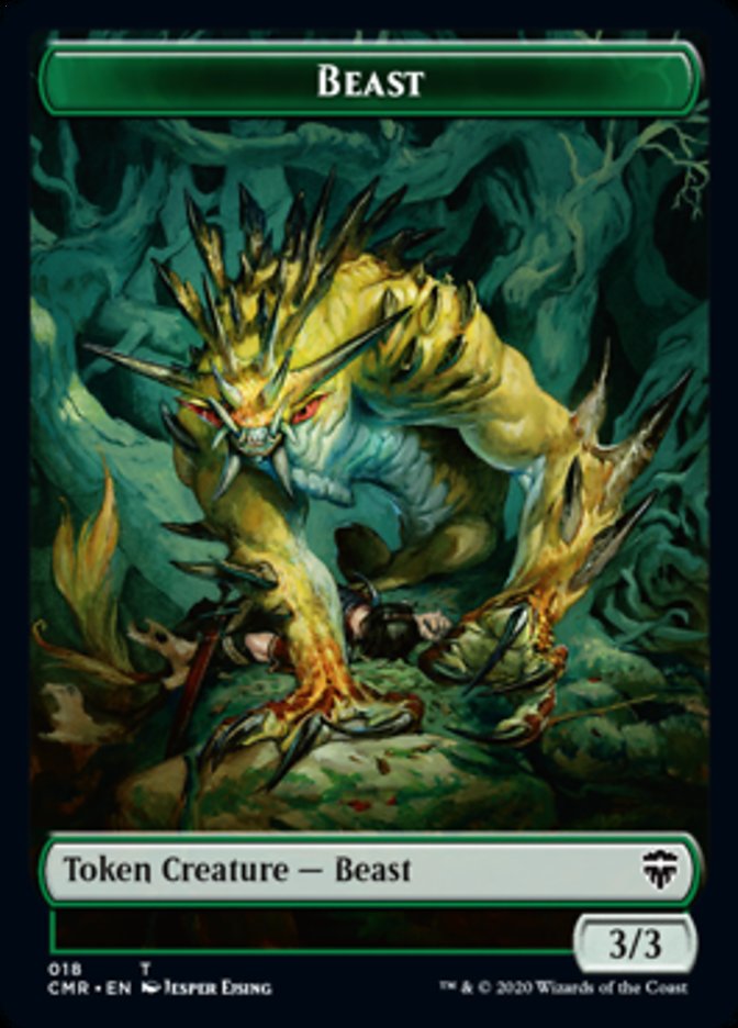 Beast (18) // Beast Token (19) [Commander Legends Tokens] | Cracking-Singles