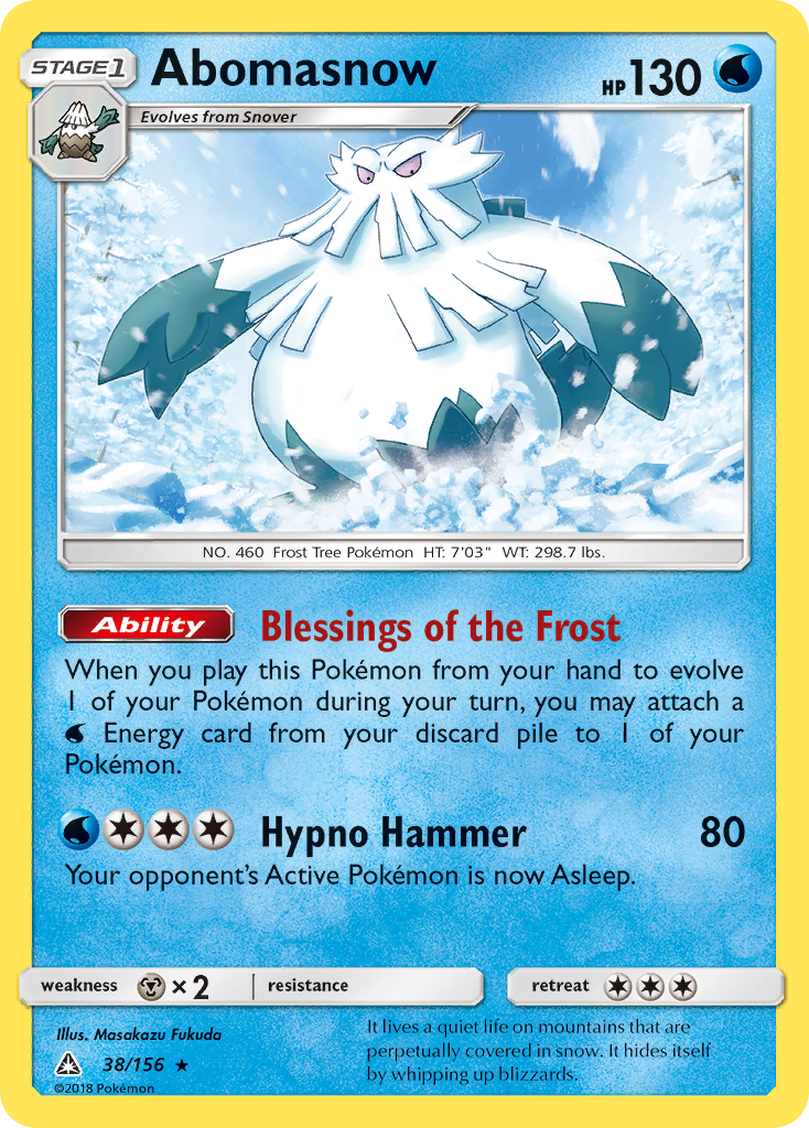 Abomasnow (38/156) [Sun & Moon: Ultra Prism] | Cracking-Singles