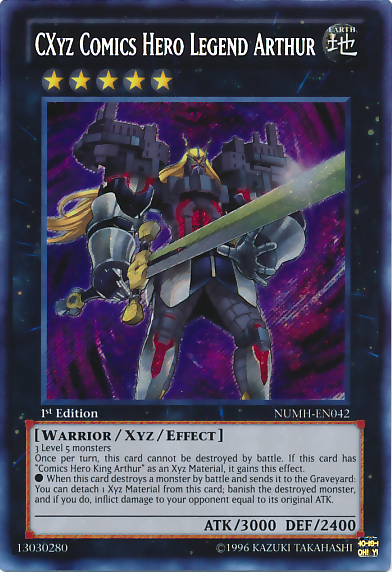 CXyz Comics Hero Legend Arthur [NUMH-EN042] Secret Rare | Cracking-Singles