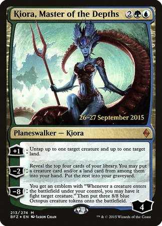 Kiora, Master of the Depths [Battle for Zendikar Prerelease Promos] | Cracking-Singles