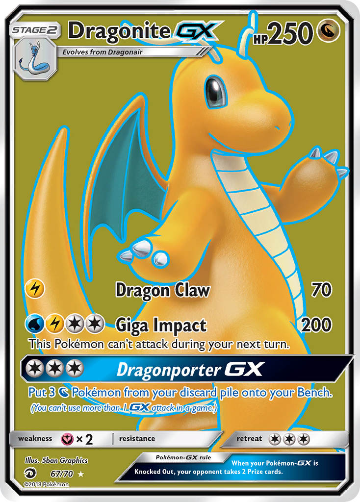 Dragonite GX (67/70) [Sun & Moon: Dragon Majesty] | Cracking-Singles