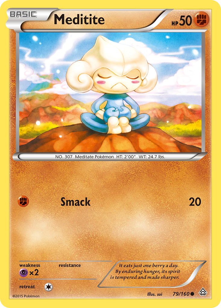 Meditite (79/160) [XY: Primal Clash] | Cracking-Singles