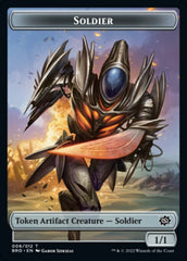 Powerstone // Soldier (008) Double-Sided Token [The Brothers' War Tokens] | Cracking-Singles