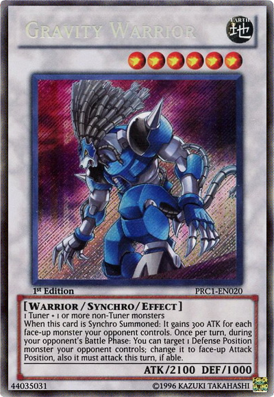 Gravity Warrior [PRC1-EN020] Secret Rare | Cracking-Singles