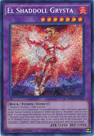 El Shaddoll Grysta [MP15-EN160] Secret Rare | Cracking-Singles