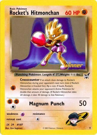 Rocket's Hitmonchan (9) (Jumbo Card) [Best of Promos] | Cracking-Singles