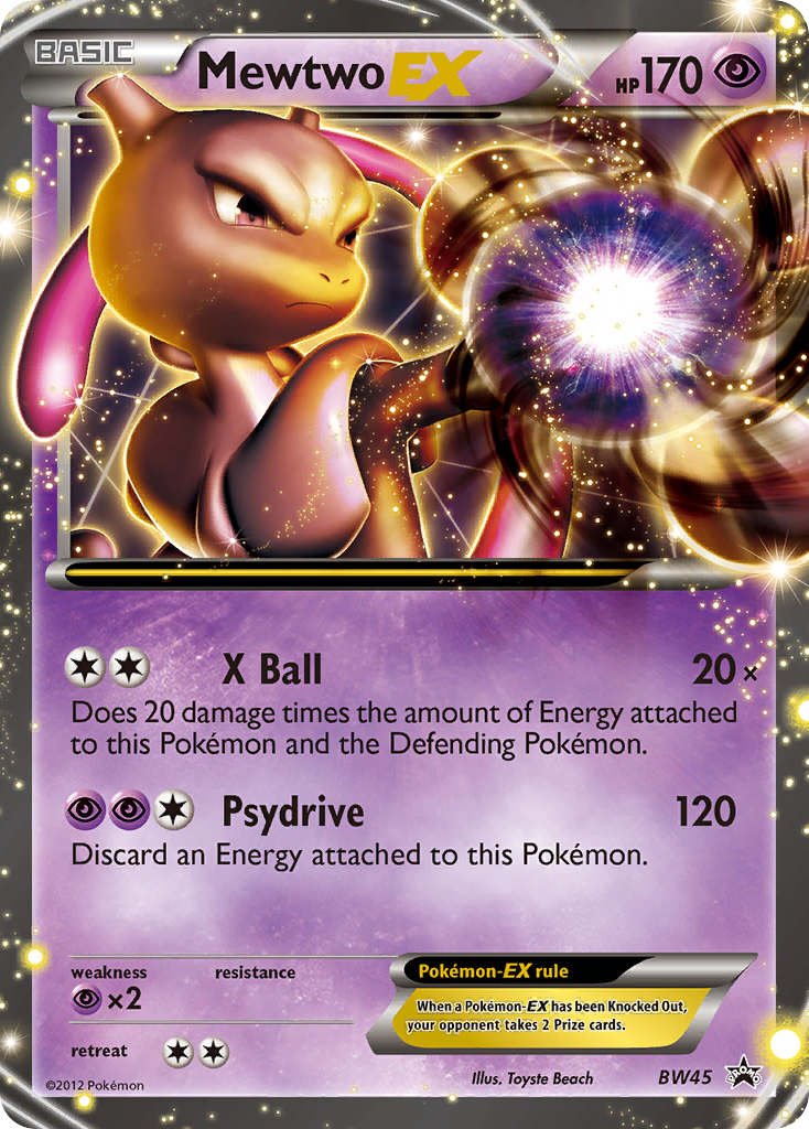 Mewtwo EX (BW45) [Black & White: Black Star Promos] | Cracking-Singles