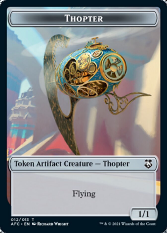 Thopter // Treasure Double-sided Token [Dungeons & Dragons: Adventures in the Forgotten Realms Commander Tokens] | Cracking-Singles