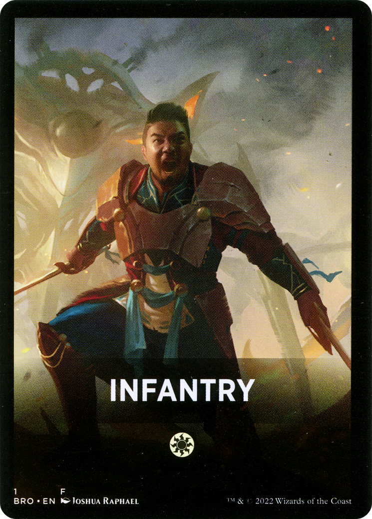 Infantry Theme Card [The Brothers' War Tokens] | Cracking-Singles