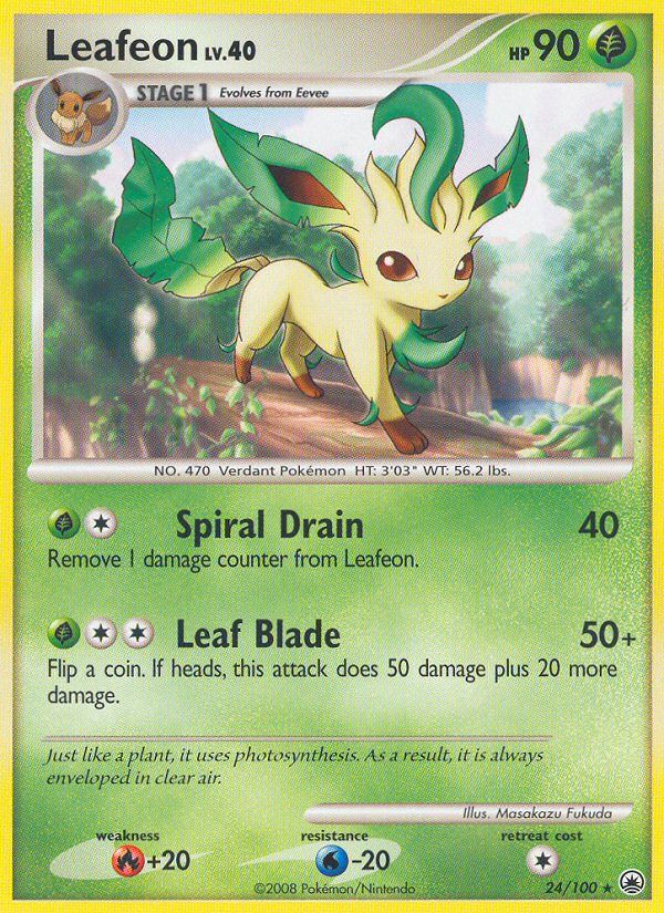 Leafeon (24/100) [Diamond & Pearl: Majestic Dawn] | Cracking-Singles