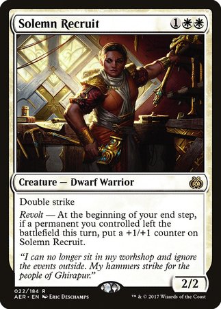 Solemn Recruit [Aether Revolt] | Cracking-Singles