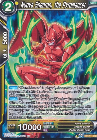 Nuova Shenron, the Pyromancer [BT12-110] | Cracking-Singles