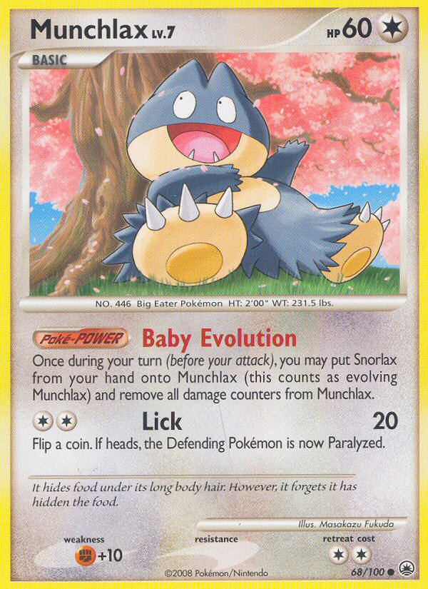 Munchlax (68/100) [Diamond & Pearl: Majestic Dawn] | Cracking-Singles