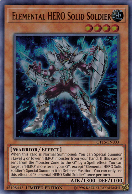 Elemental Hero Solid Soldier [CT15-EN003] Ultra Rare | Cracking-Singles