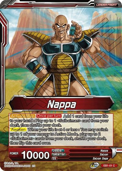 Nappa // Nappa & Saibaimen, the First Invaders (EB1-01) [Battle Evolution Booster] | Cracking-Singles