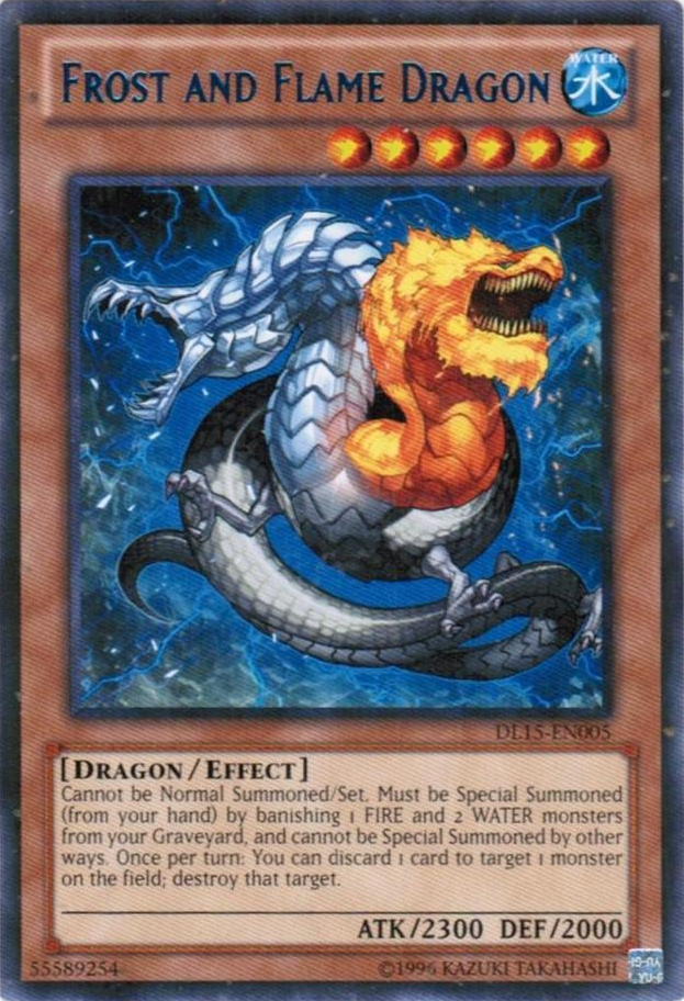 Frost and Flame Dragon (Blue) [DL15-EN005] Rare | Cracking-Singles