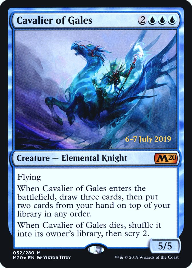 Cavalier of Gales  [Core Set 2020 Prerelease Promos] | Cracking-Singles