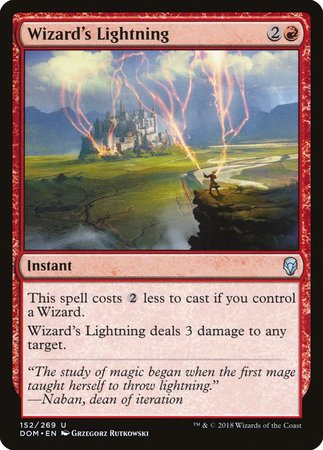 Wizard's Lightning [Dominaria] | Cracking-Singles