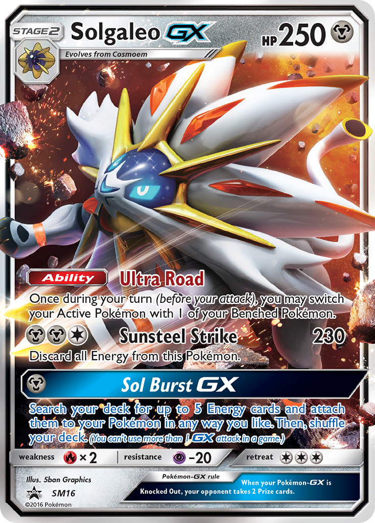 Solgaleo GX (SM16) [Sun & Moon: Black Star Promos] | Cracking-Singles