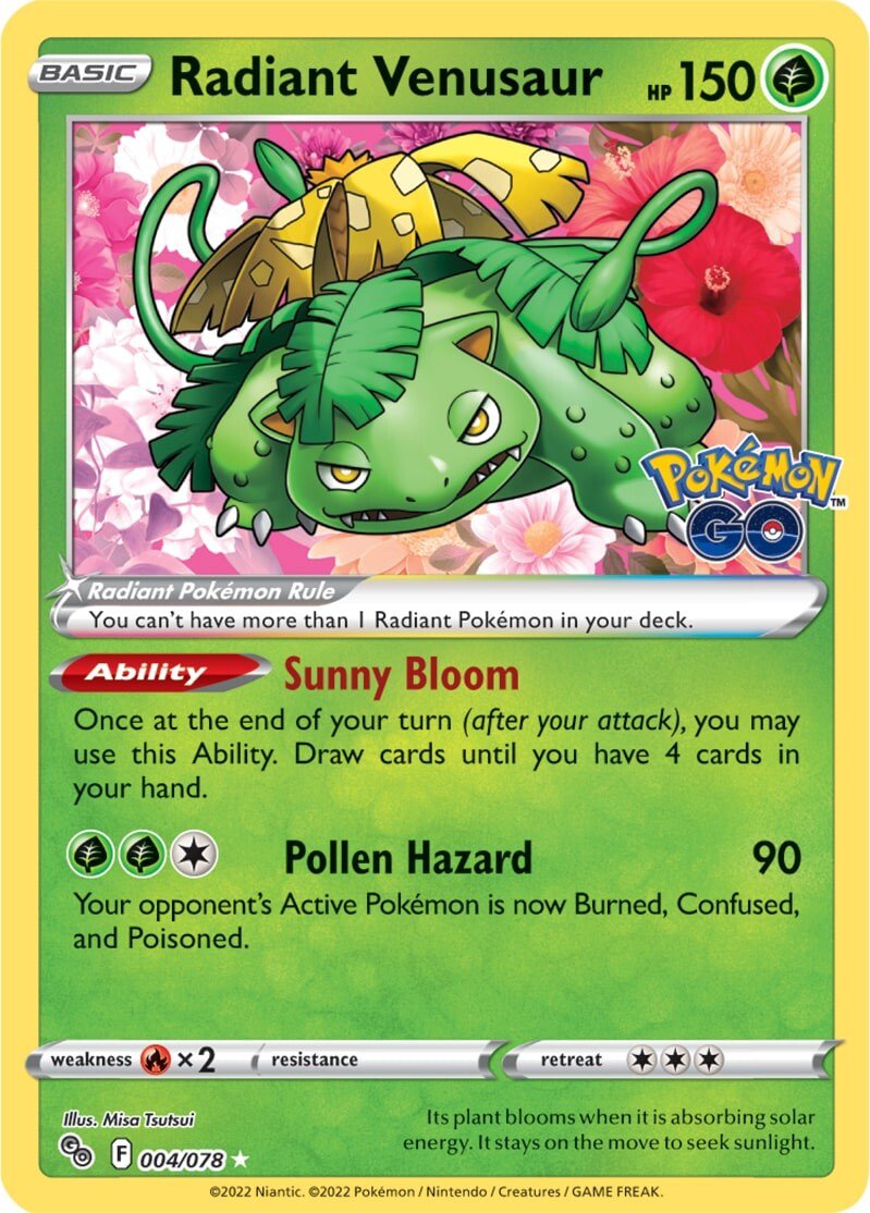 Radiant Venusaur (004/078) [Pokémon GO] | Cracking-Singles