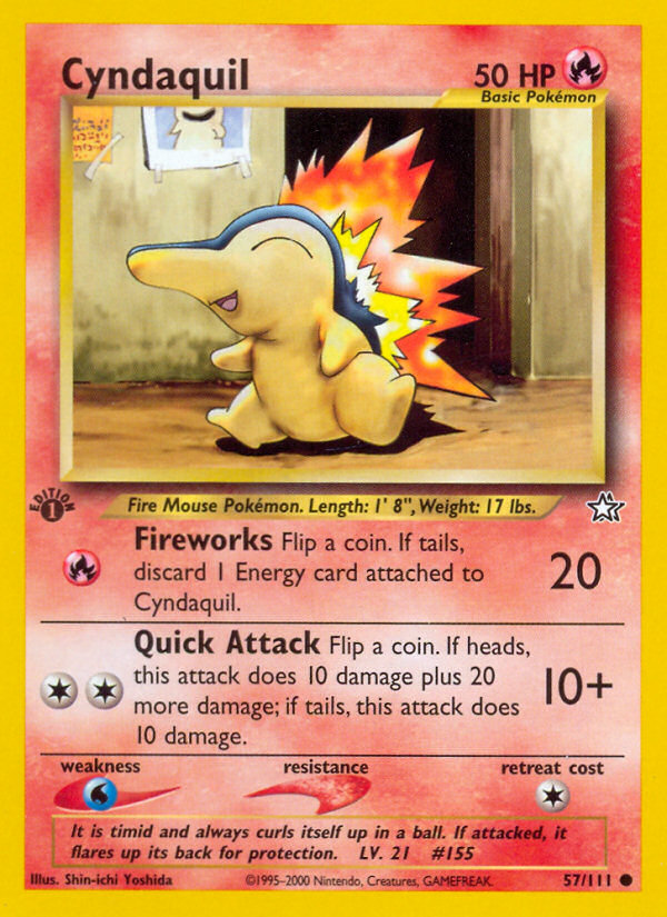 Cyndaquil (57/111) [Neo Genesis 1st Edition] | Cracking-Singles