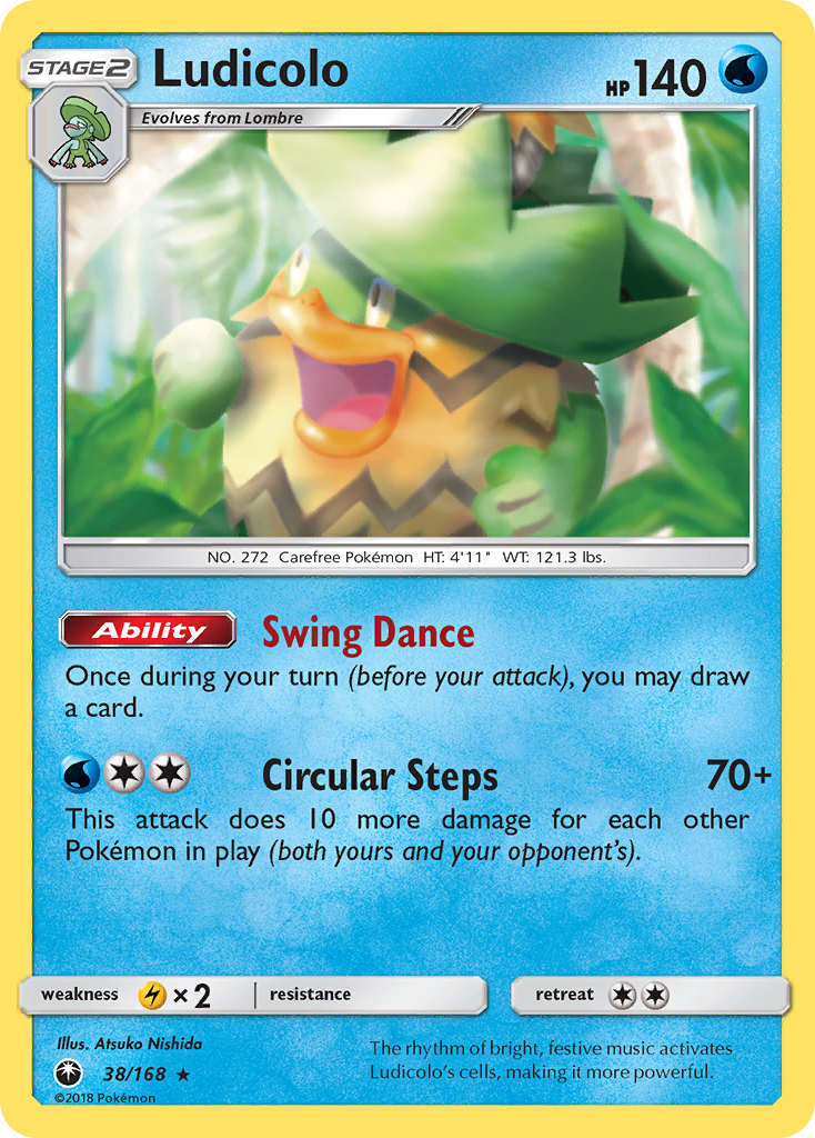 Ludicolo (38/168) [Sun & Moon: Celestial Storm] | Cracking-Singles