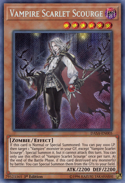 Vampire Scarlet Scourge [DASA-EN005] Secret Rare | Cracking-Singles