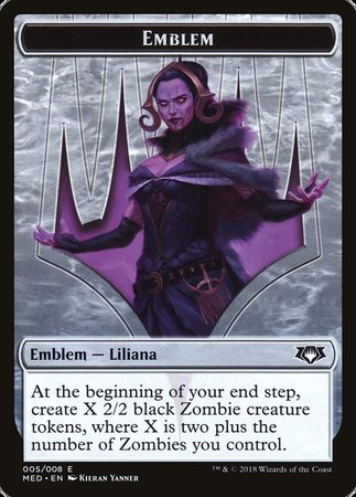 Emblem - Liliana, the Last Hope [Mythic Edition Tokens] | Cracking-Singles