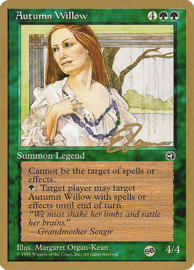 Autumn Willow (Eric Tam) (SB) [Pro Tour Collector Set] | Cracking-Singles