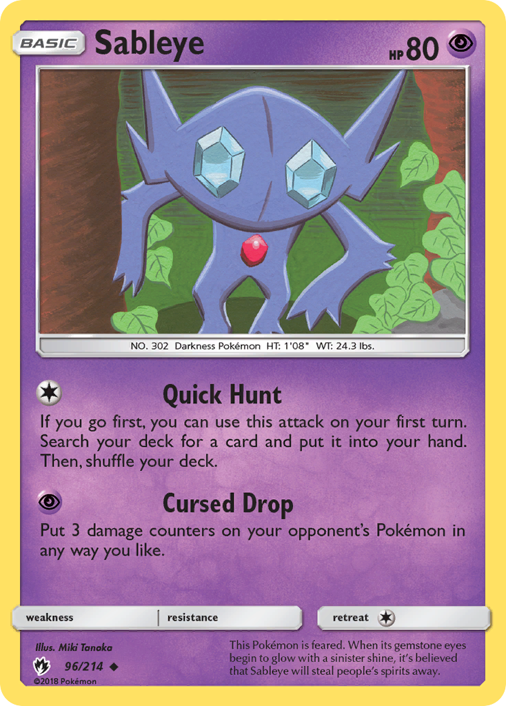 Sableye (96/214) [Sun & Moon: Lost Thunder] | Cracking-Singles