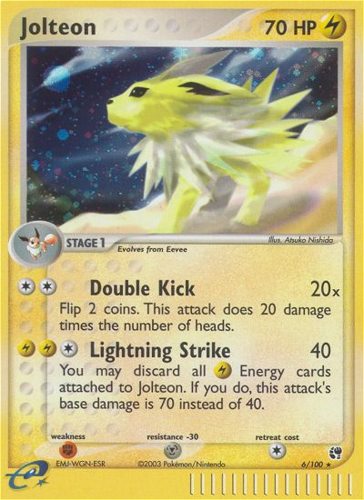 Jolteon (6/100) [EX: Sandstorm] | Cracking-Singles