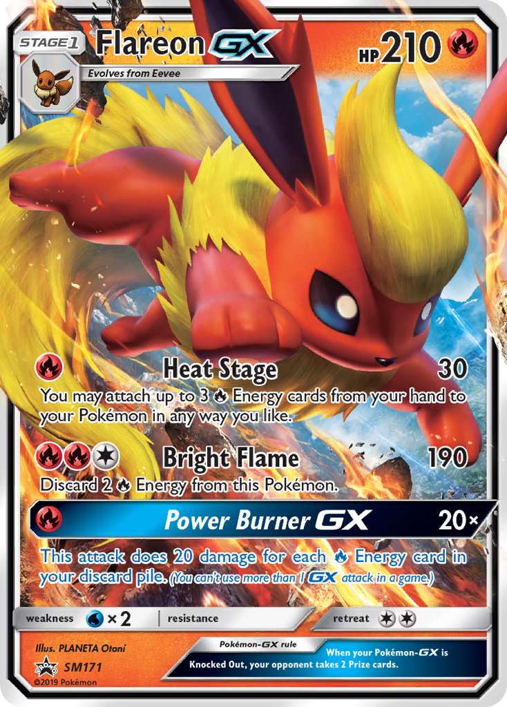 Flareon GX (SM171) [Sun & Moon: Black Star Promos] | Cracking-Singles