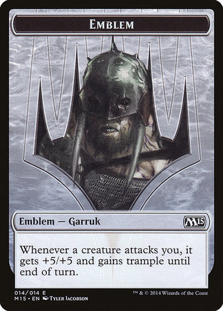 Emblem - Garruk, Apex Predator [Magic 2015 Tokens] | Cracking-Singles