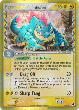 Feraligatr (2/101) (Delta Species) (Stamped) [EX: Dragon Frontiers] | Cracking-Singles