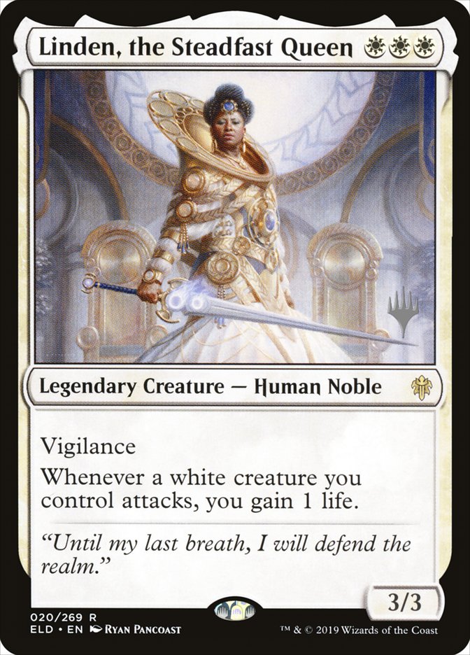 Linden, the Steadfast Queen (Promo Pack) [Throne of Eldraine Promos] | Cracking-Singles