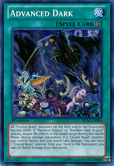 Advanced Dark [REDU-EN094] Secret Rare | Cracking-Singles