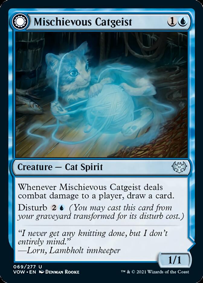 Mischievous Catgeist // Catlike Curiosity [Innistrad: Crimson Vow] | Cracking-Singles