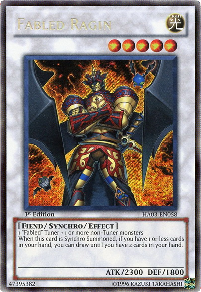 Fabled Ragin [HA03-EN058] Secret Rare | Cracking-Singles