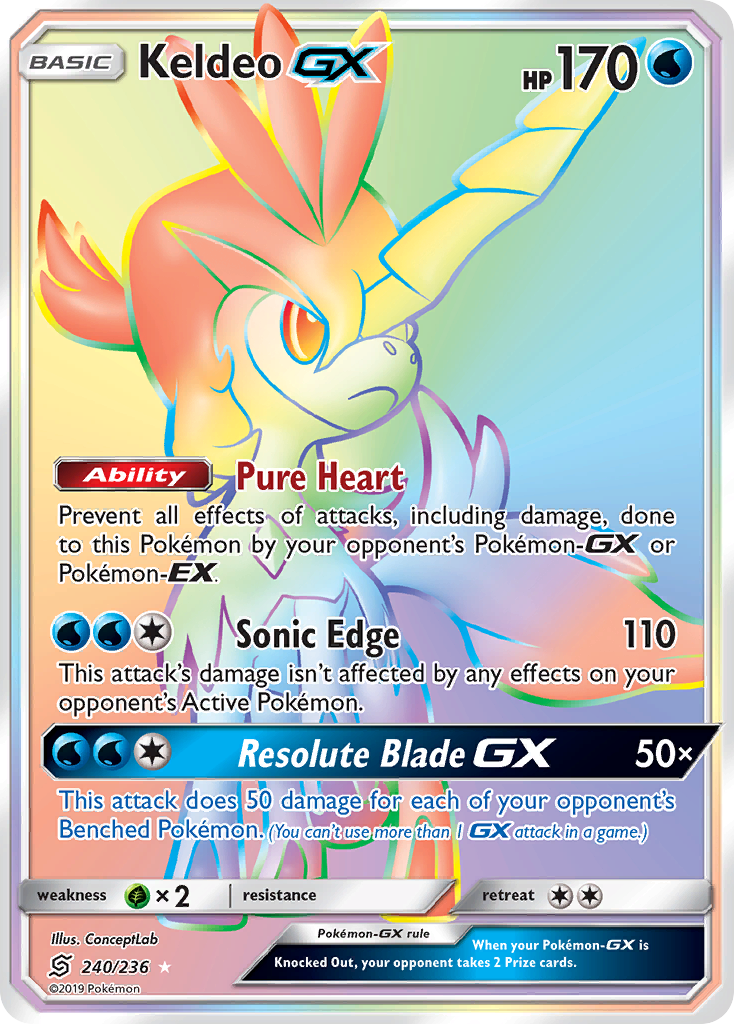 Keldeo GX (240/236) [Sun & Moon: Unified Minds] | Cracking-Singles